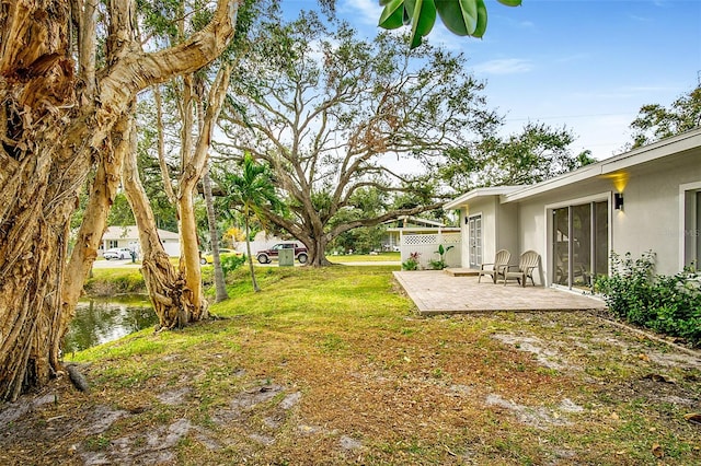 view of yard with a patio