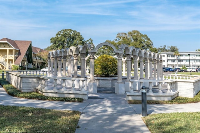 surrounding community featuring a pergola