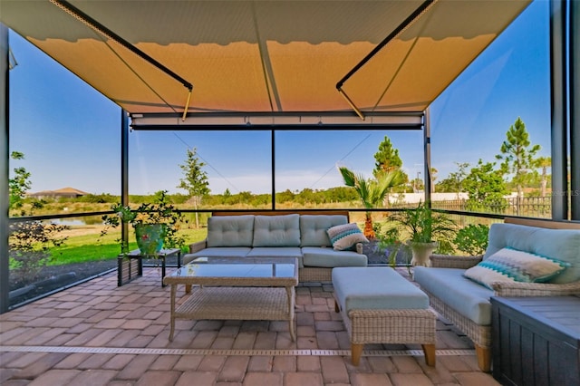 view of sunroom / solarium