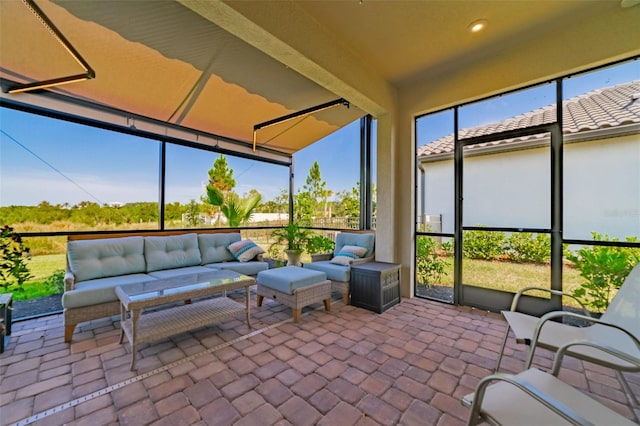 view of sunroom / solarium