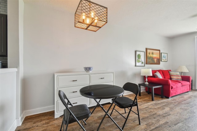 interior space featuring hardwood / wood-style flooring