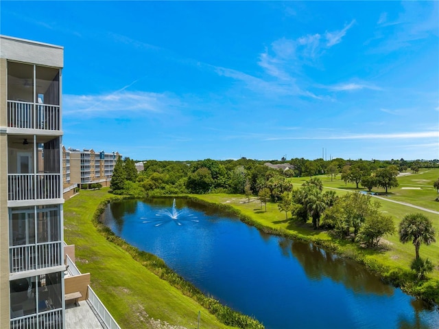 property view of water