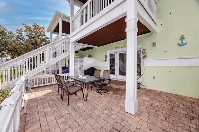 view of patio / terrace with french doors