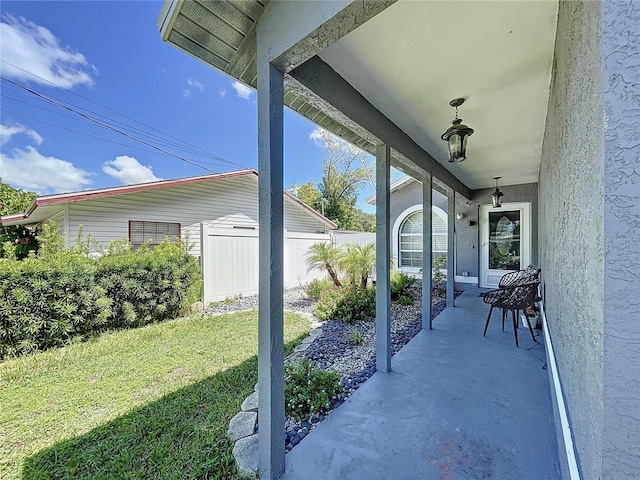 4477 67th St N, Saint Petersburg, FL 33709 - view of patio featuring fence