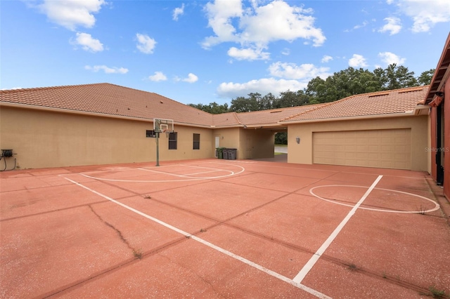 view of basketball court