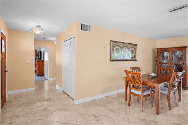 view of dining space