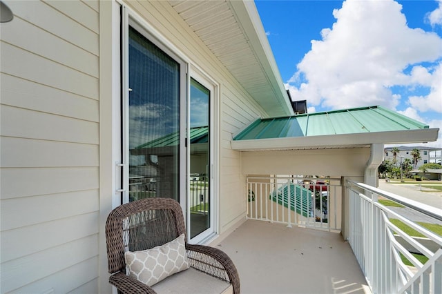 view of balcony