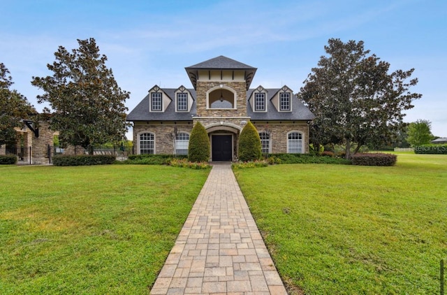 view of front of house featuring a front yard