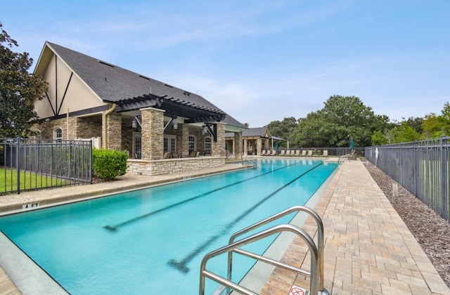 view of pool with a patio