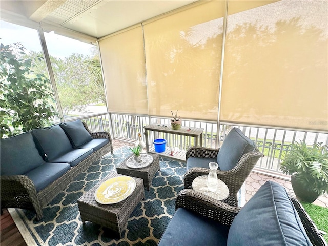 view of sunroom / solarium