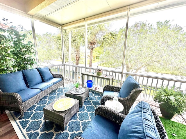 4737 Casswell Dr, New Port Richey, FL 34652 - sunroom / solarium featuring outdoor lounge area