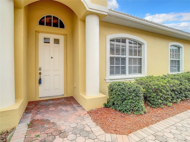 4737 Casswell Dr, New Port Richey, FL 34652 - view of exterior entry with stucco siding