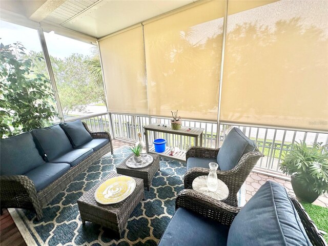 4737 Casswell Dr, New Port Richey, FL 34652 - sunroom / solarium featuring an outdoor hangout area and healthy amount of natural light