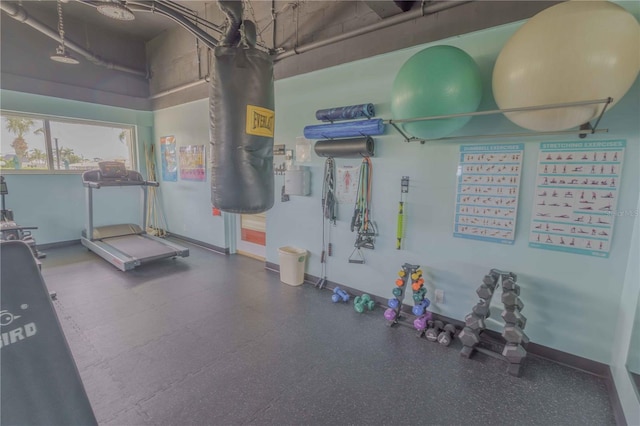 view of exercise room