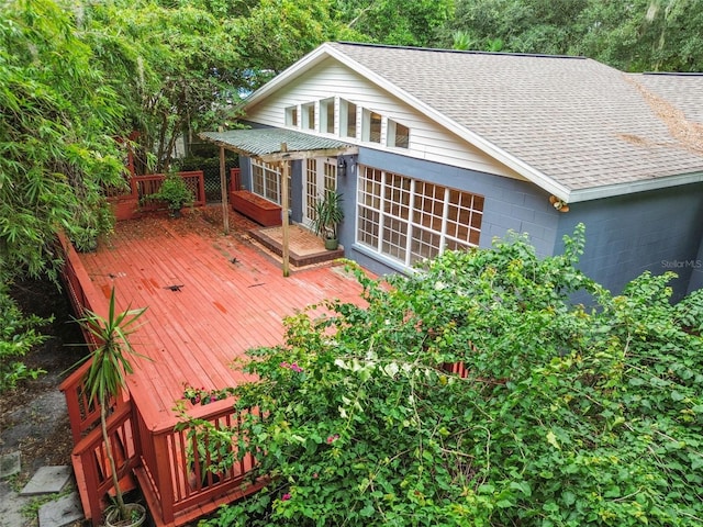 view of deck