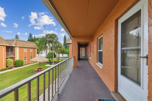 view of balcony