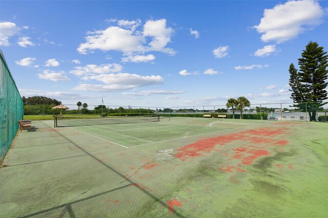 view of tennis court