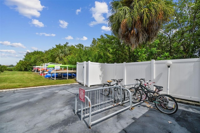 view of patio / terrace with fence