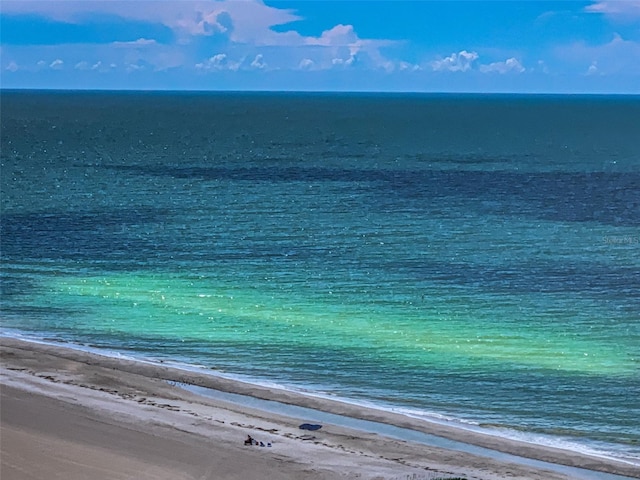 water view featuring a beach view