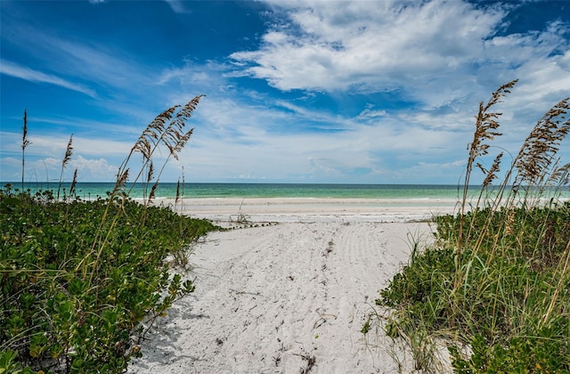 water view featuring a view of the beach