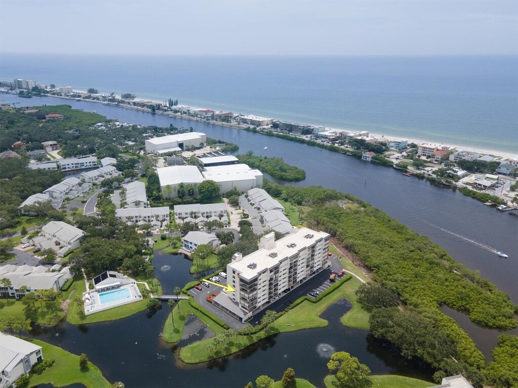 11590 Shipwatch Dr Unit 548, Largo, FL 33774 - bird's eye view featuring a water view