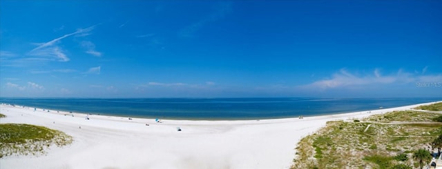 water view with a view of the beach