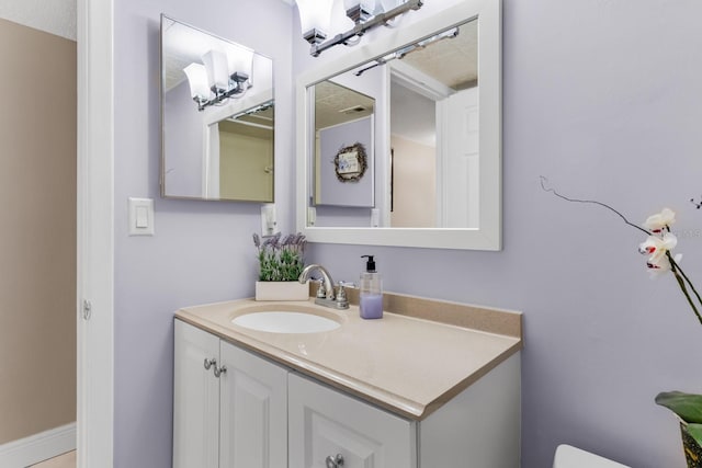 half bath with vanity