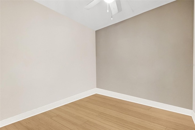 1120 E Kennedy Blvd Unit 734, Tampa, FL 33602 - spare room with ceiling fan, light wood finished floors, and baseboards