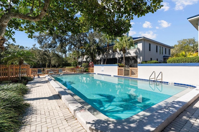 pool with fence
