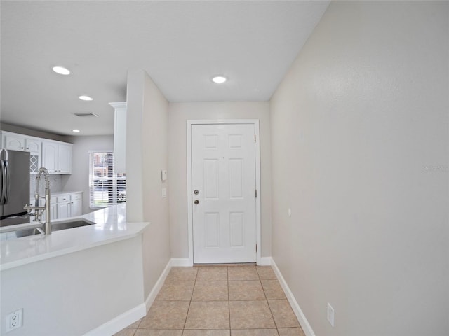 interior space with sink