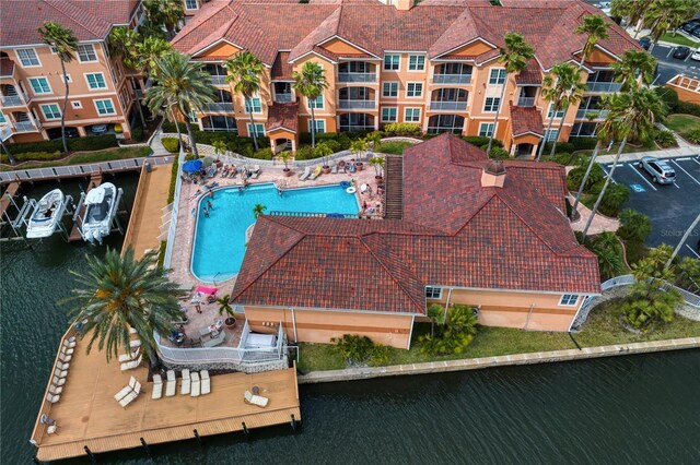 5000 Culbreath Key Way Unit 4-306, Tampa, FL 33611 - birds eye view of property with a water view