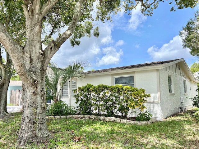 view of home's exterior featuring stucco siding