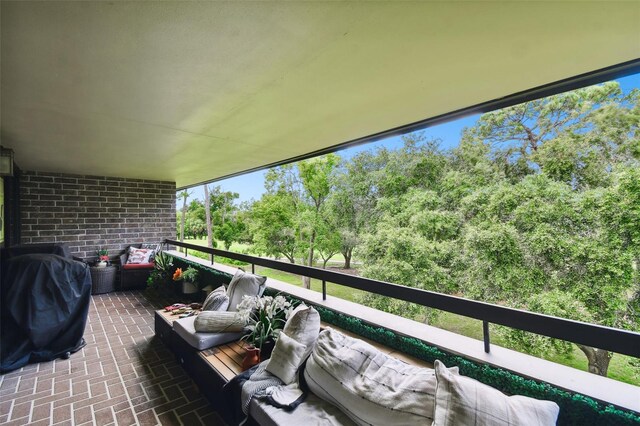 balcony with grilling area