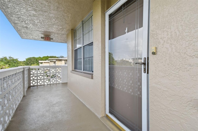 view of balcony