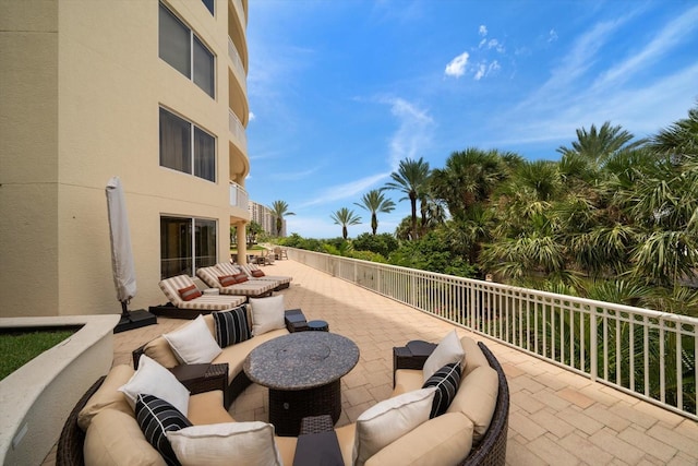 view of patio / terrace with outdoor lounge area