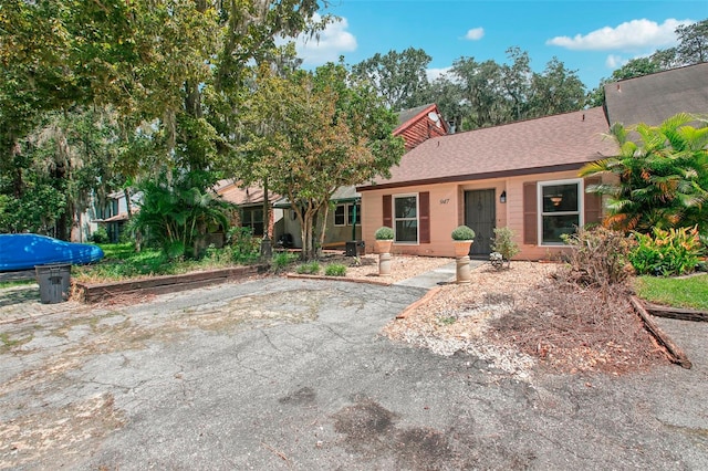 view of ranch-style home