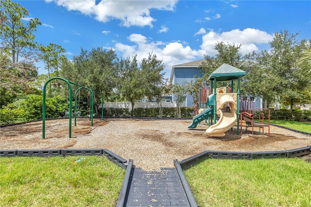 view of jungle gym