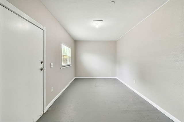 empty room featuring concrete floors