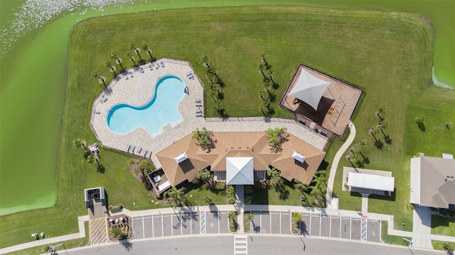 7774 Sail Clover Ln, Zephyrhills, FL 33540 - drone / aerial view featuring a water view