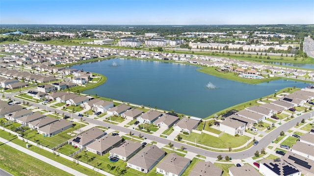 7774 Sail Clover Ln, Zephyrhills, FL 33540 - birds eye view of property with a residential view and a water view