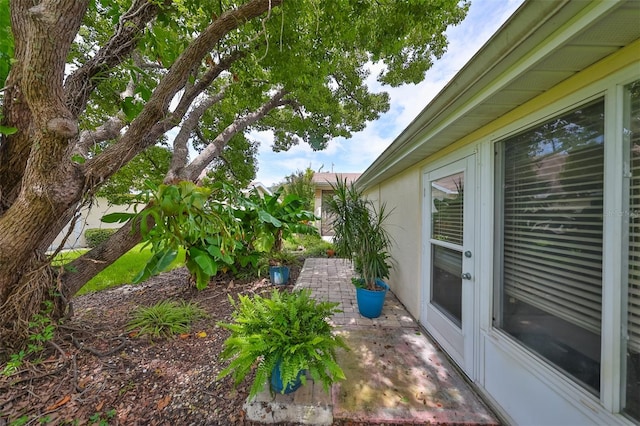 exterior space with a patio