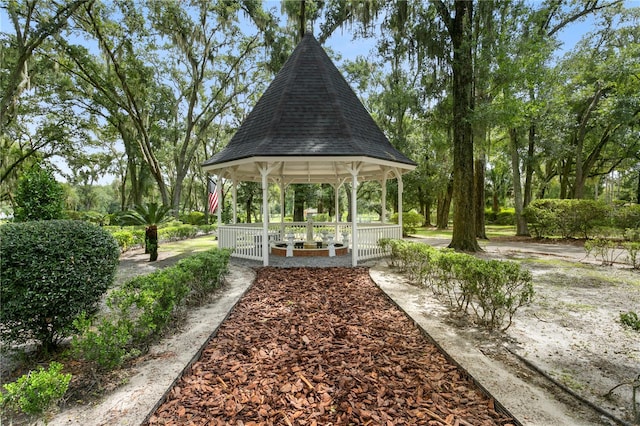 view of home's community featuring a gazebo