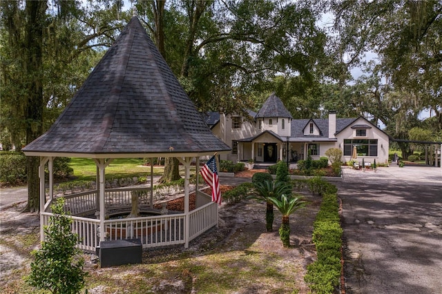 view of home's community featuring a gazebo