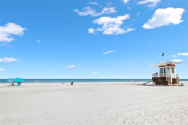 water view with a beach view