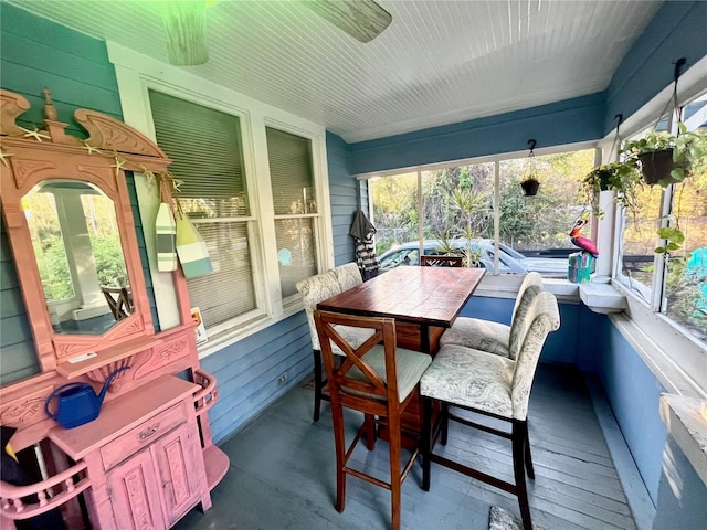 sunroom featuring plenty of natural light