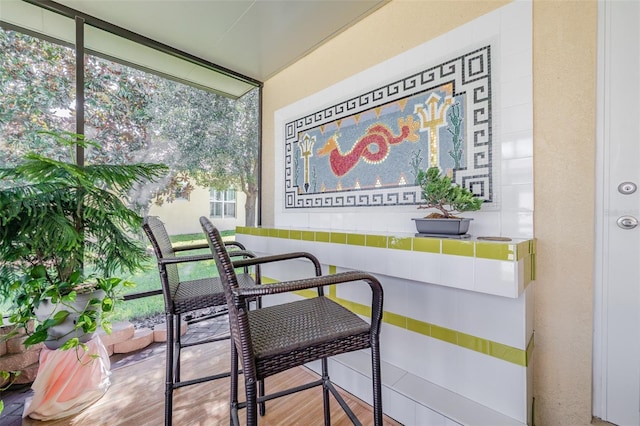 view of sunroom / solarium