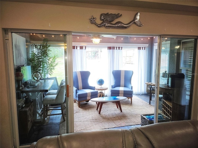 view of sunroom