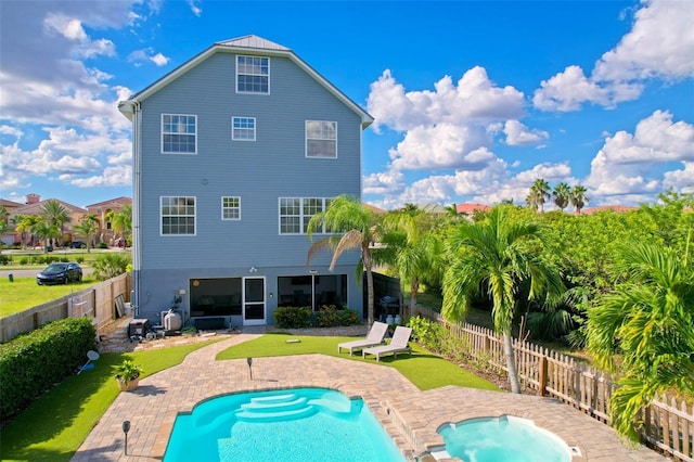 6419 Marbella Blvd, Apollo Beach, FL 33572 - back of house with a patio