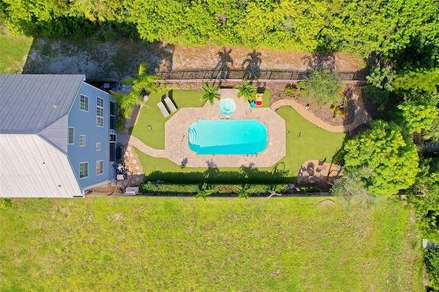 6419 Marbella Blvd, Apollo Beach, FL 33572 - aerial view of property and surrounding area featuring a pool area