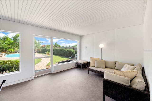 6419 Marbella Blvd, Apollo Beach, FL 33572 - sunroom / solarium with healthy amount of natural light